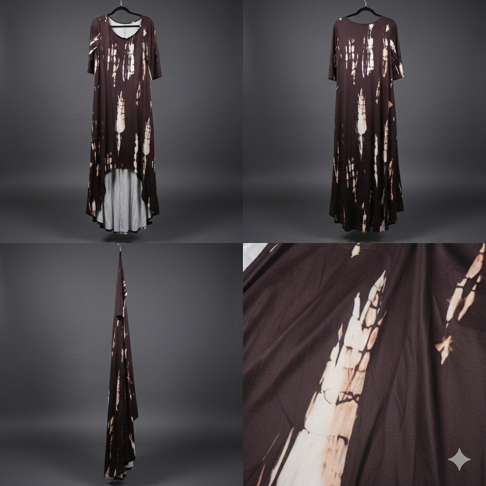 Summer Casual Beach Long Dress Women's Loose Three-Quarter Sleeve Dress …